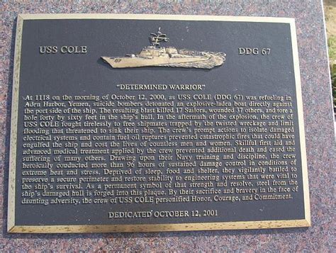 USS Cole Memorial - Norfolk, Virginia