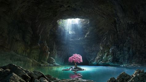 Cave Lake Wallpaper, HD Nature 4K Wallpapers, Images, Photos and Background