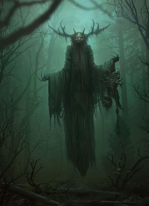 Pin by Who? on A̵҈r̵r̵t̴ | Dark fantasy art, Forest fantasy art, Scary art