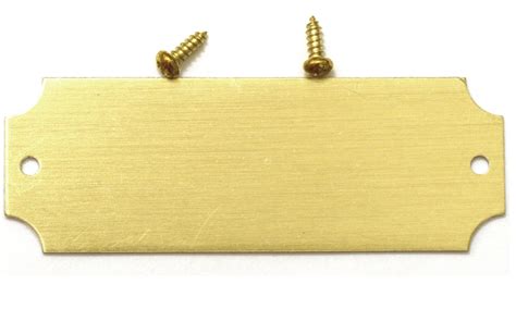 Blank Plaque Brass