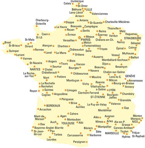 France Map With Cities – Verjaardag Vrouw 2020