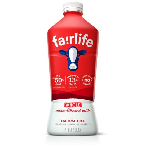 Fairlife Milk 52 fl oz - Lactose Free Whole Milk - Walmart.com ...