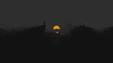 Firewatch Dark Version | Dark background wallpaper, Aesthetic desktop ...