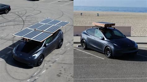 Tesla Owner Built a 2kW-4kW Solar Panel Car Roof for 20-60 Miles Daily ...