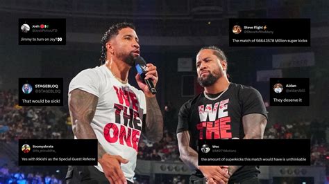 WWE Universe goes wild over The Usos' dream match for WrestleMania