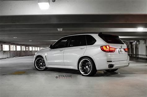 Revised Fascia of White BMW X5 on Strasse Wheels — CARiD.com Gallery