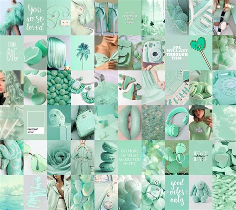 Peachy Mint Collage Kit Collage Background Collage Wallpapers | Images ...