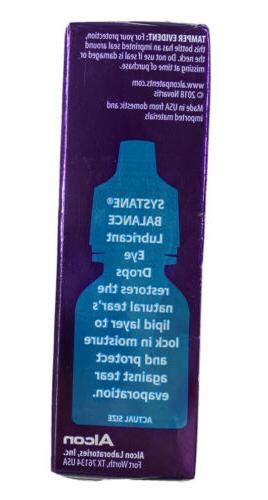 Alcon Systane Balance Lubricant Eye Drops - Restorative