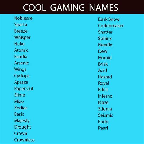 600+ Unique And Cool Gaming Name Ideas | IGN ideas for gamers