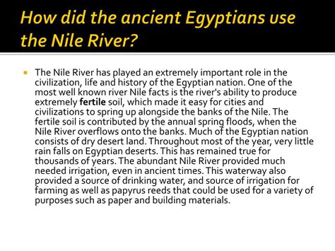 PPT - Nile river facts PowerPoint Presentation, free download - ID:3047274