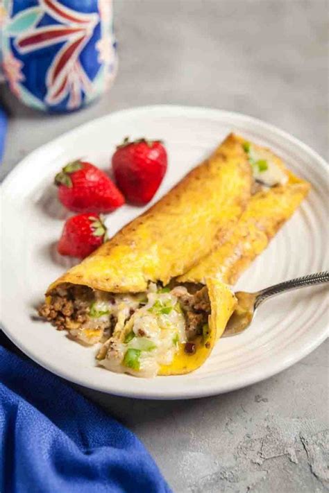 Mexican Omelette With Chorizo | Healthy Delicious