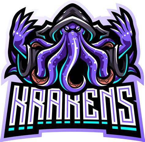 Kraken octopus esport mascot logo By Visink | TheHungryJPEG