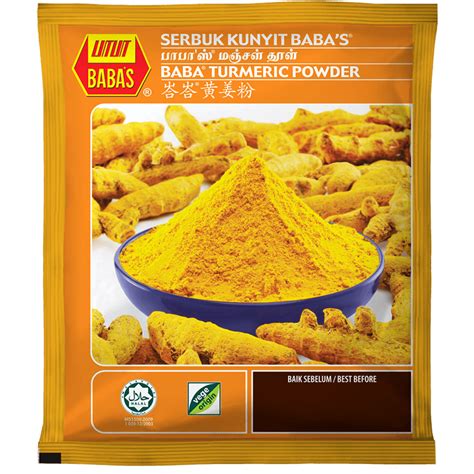 BABA KUNYIT POWDER 黄姜粉 125GMX10PKTX8BAG