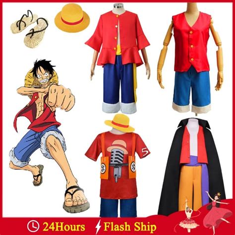 Anime One Piece Cosplay Monkey D Luffy Wano Country Arc Cosplay Costume ...