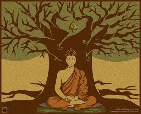 Buddha Under The Bodhi Tree by Villian-KucingKecil on DeviantArt