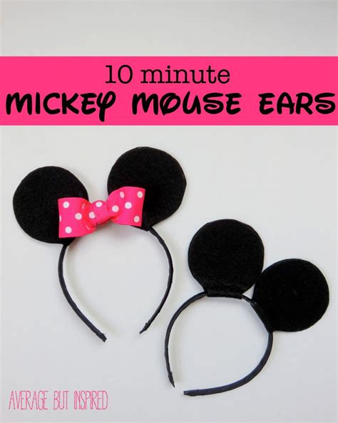 How to Make DIY Mickey or Minnie Mouse Ears