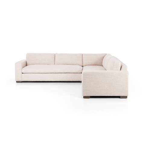 Boone Small 3-Piece Sectional - Thames Cream – Arcadia Modern Home