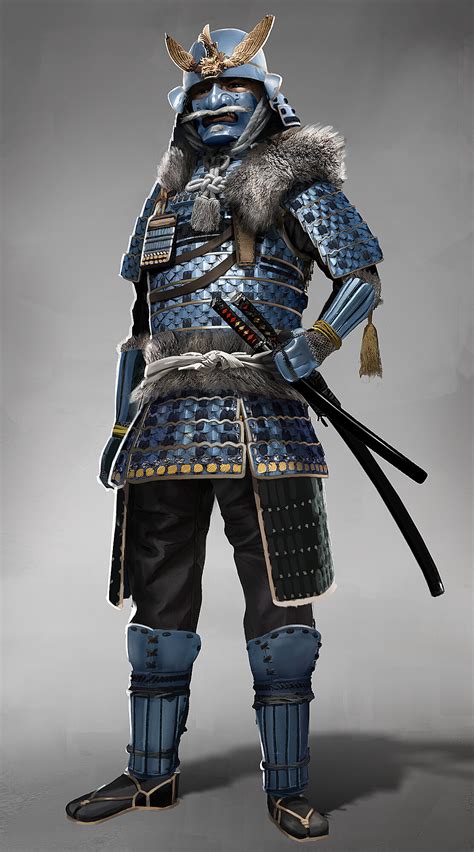 ArtStation - Winter Samurai Character Design