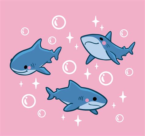 VerikaDraws — Sharks again, this time in pink 😊 Check out my...