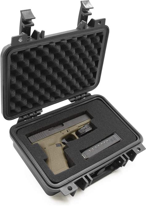 CASEMATIX 12" Hard Gun Case for Pistols - Waterproof & Shockproof Gun ...