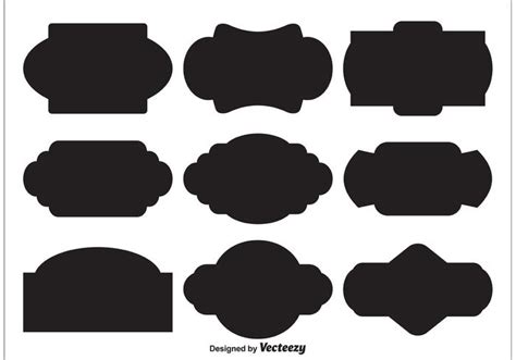 Vector Label Shapes - Download Free Vector Art, Stock Graphics & Images