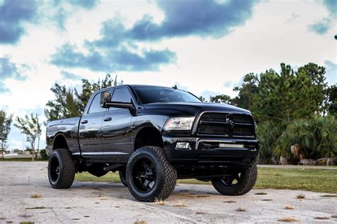 Lifted Dodge Ram With Custom Touches and Colormatched Fuel Wheels ...