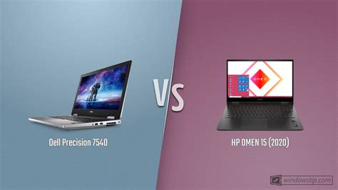 Dell Precision 7540 vs. 2020 HP OMEN 15: Full specs comparison