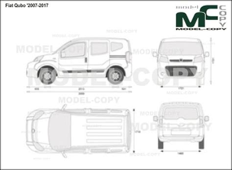 Fiat Qubo '2007-2017 - 2D drawing (blueprints) - Model COPY | Fiat ...