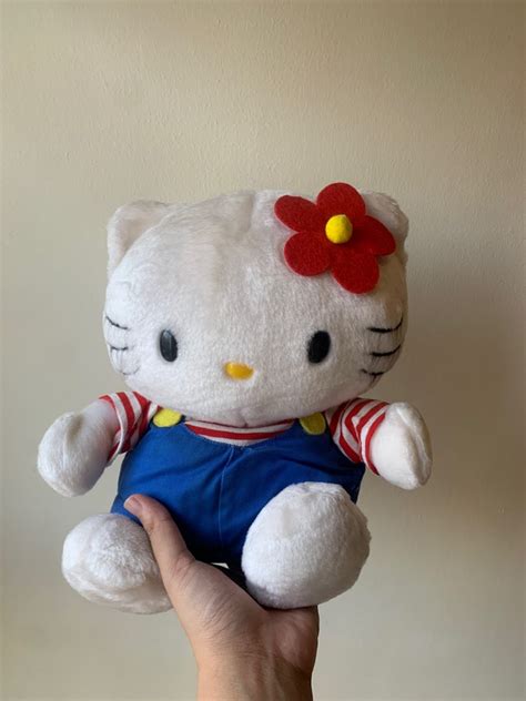 1998 Vintage Hello Kitty Classic Big Plush on Carousell