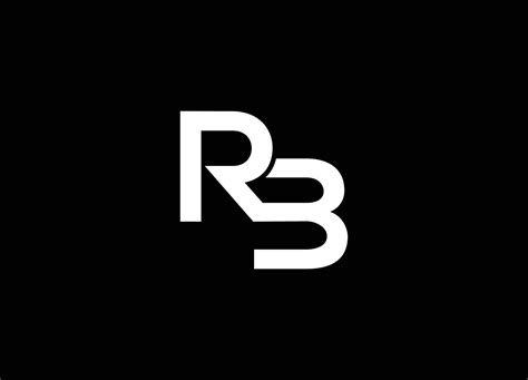 RB logo designed with letter R B in vector format. 8053835 Vector Art ...