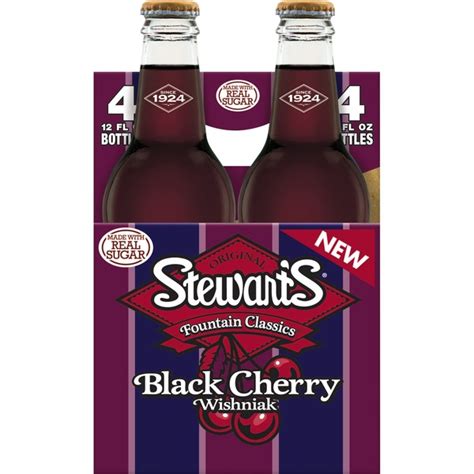 Stewart's Black Cherry Wishniak Soda Made with Sugar (12 fl oz) - Instacart