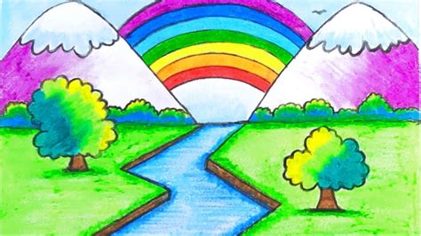 Drawing Rainbow Scenery / The best selection of royalty free rainbow ...