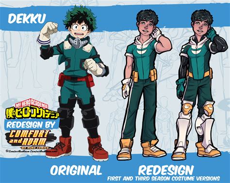 Comfort and Adam - MHA Redesign Project: All Might & Deku