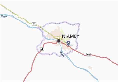 MICHELIN Niamey map - ViaMichelin