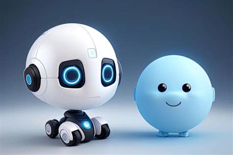 Premium AI Image | AI Ethics Cute 3D Robo Illustration