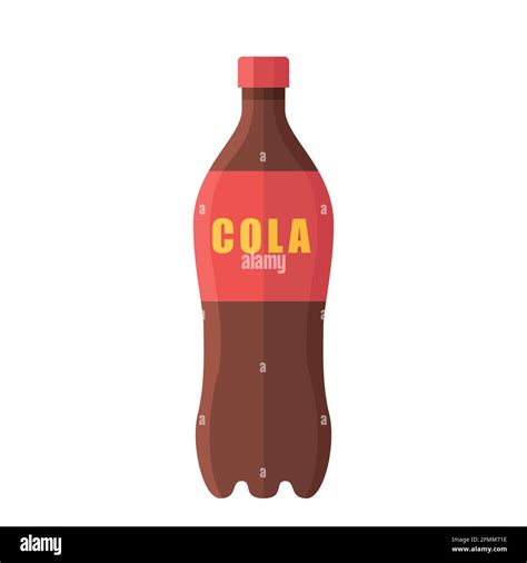 Cartoon vector illustration isolated object soft drink cola bottle ...