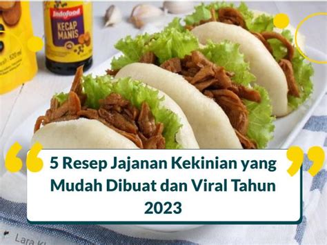 5 Resep Jajanan Kekinian yang Mudah Dibuat dan Viral 2023