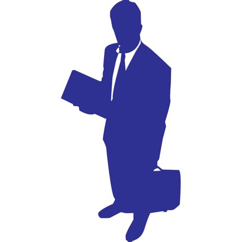 Businessman vector silhouette | Free SVG