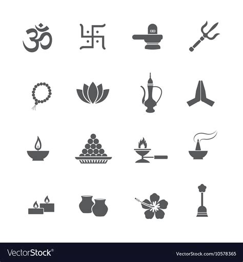 Hindu icon Royalty Free Vector Image - VectorStock