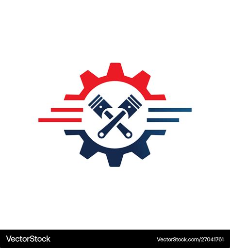 Creative car mechanic auto repair logo graphic Vector Image