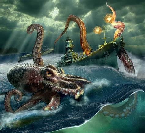 it is awaken by Sophia-M on DeviantArt | Kraken art, Sea monsters, Kraken