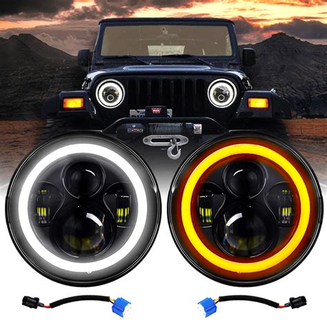 Jeep Wrangler Halo Led Headlights