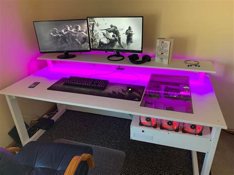 Just finished my custom desk PC : r/battlestations