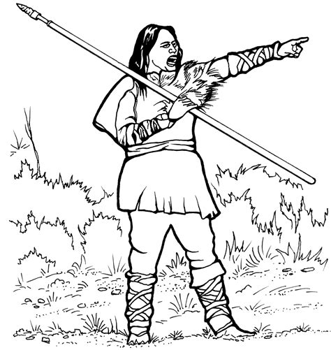 American Indians Hunter-Gatherers Coloring Pages | Coloring pages ...