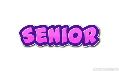 Senior Logo | Free Name Design Tool from Flaming Text