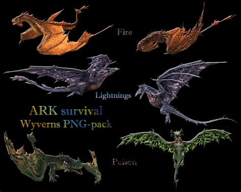 ARK survival: Wyverns pack (png xps mmd) by Tokami-Fuko on DeviantArt