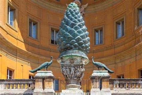 Bronze pine cone, Cortile della Pigna, Vatican Museums, Rome. | Vatican ...