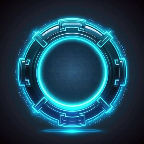 Premium Photo | Abstract of glowing scifi futuristic circle in HUD ...