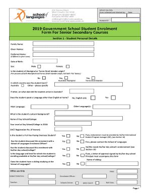 Government School Application Form Pdf - Fill Online, Printable ...