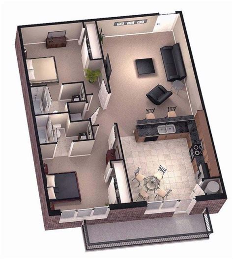 Things You Should Know About Floor Plans and Its Types | Two bedroom ...